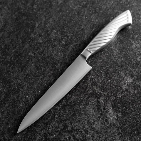 Petty AUS-10 Polished All-Stainless Handle 150mm-[Musashi]-[Japanese-Kitchen-Knives]