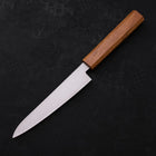 Petty AUS-10 Polished Oak Handle 150mm (5.9”)-[Musashi]-[Japanese-Kitchen-Knives]