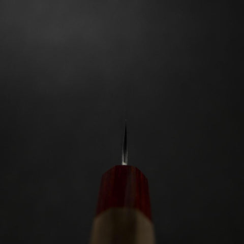 Petty AUS-10 Tsuchime Damascus Walnut Handle 135mm-[Musashi]-[Japanese-Kitchen-Knives]