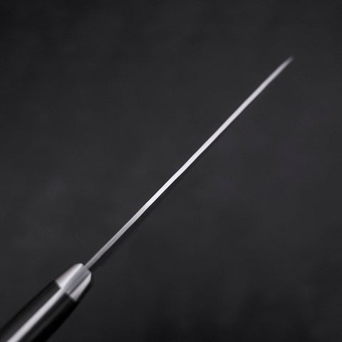 Petty AUS-10 Tsuchime Damascus Western Black Handle 135mm (5.3”)-[Musashi]-[Japanese-Kitchen-Knives]