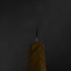 Petty AUS-10 Tsuchime Damascus Yaki Urushi Handle 135mm-[Musashi]-[Japanese-Kitchen-Knives]