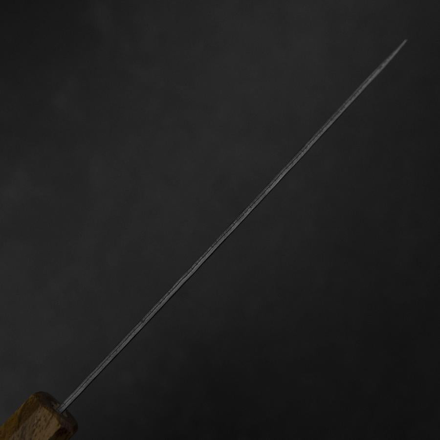 Petty AUS-10 Tsuchime Damascus Yaki Urushi Handle 135mm-[Musashi]-[Japanese-Kitchen-Knives]