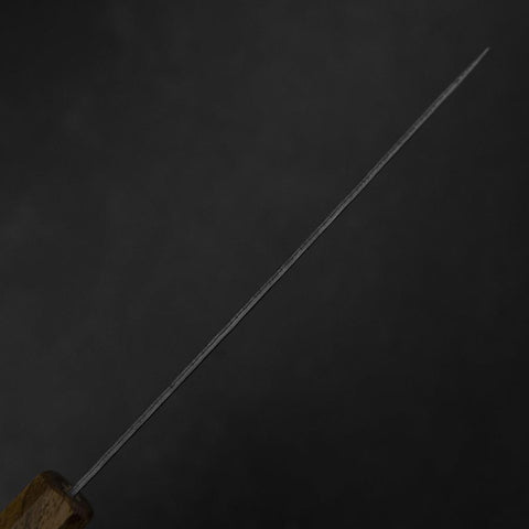 Petty AUS-10 Tsuchime Damascus Yaki Urushi Handle 135mm-[Musashi]-[Japanese-Kitchen-Knives]