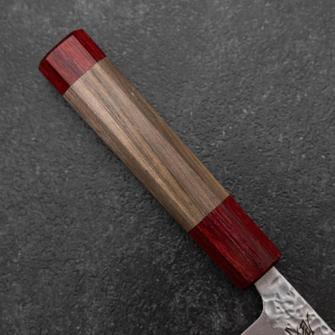 Petty AUS-10 Tsuchime Walnut Handle 135mm-[Musashi]-[Japanese-Kitchen-Knives]