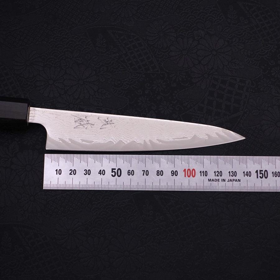 Petty AUS-10 Wave Nickel Damascus Buffalo Magnolia Handle 135mm-AUS-10-Damascus-Japanese Handle-[Musashi]-[Japanese-Kitchen-Knives]