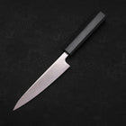 Petty AUS-10 Wave Nickel Damascus Dark Blue Urushi Handle 135mm (5.3”)-[Musashi]-[Japanese-Kitchen-Knives]