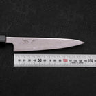 Petty AUS-10 Wave Nickel Damascus Dark Blue Urushi Handle 135mm (5.3”)-[Musashi]-[Japanese-Kitchen-Knives]