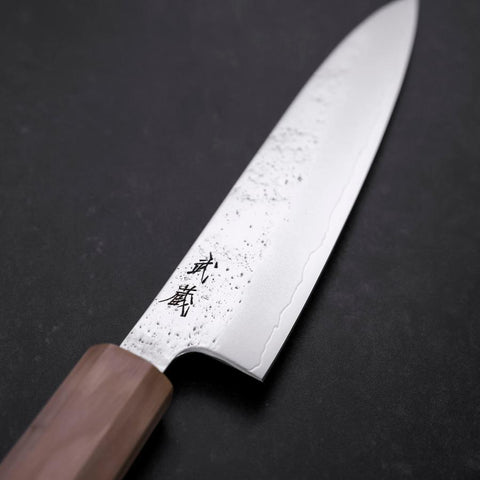 Petty AUS-8 Nashiji Olive Handle 120mm (4.7”)-[Musashi]-[Japanese-Kitchen-Knives]