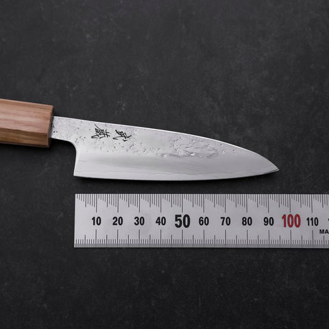 Petty AUS-8 Nashiji Olive Handle 90mm (3.5”)-[Musashi]-[Japanese-Kitchen-Knives]