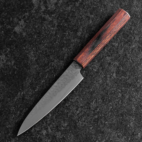 Petty AUS-8 Tsuchime Mahogany Handle 135mm (5.3”)-[Musashi]-[Japanese-Kitchen-Knives]