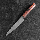Petty AUS-8 Tsuchime Mahogany Handle 150mm-[Musashi]-[Japanese-Kitchen-Knives]