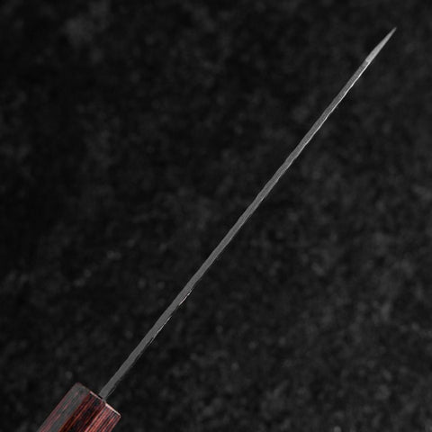 Petty AUS-8 Tsuchime Mahogany Handle 150mm-[Musashi]-[Japanese-Kitchen-Knives]