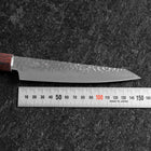 Petty AUS-8 Tsuchime Mahogany Handle 150mm-[Musashi]-[Japanese-Kitchen-Knives]