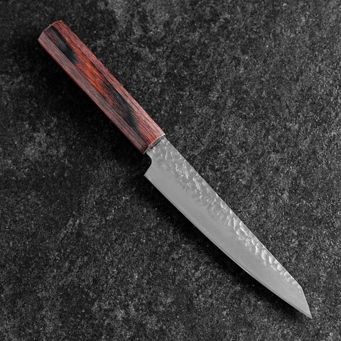Petty AUS-8 Tsuchime Mahogany Handle 150mm-[Musashi]-[Japanese-Kitchen-Knives]