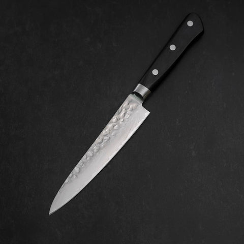 Petty AUS-8 Tsuchime Western Black Handle 135mm (5.3”)-[Musashi]-[Japanese-Kitchen-Knives]