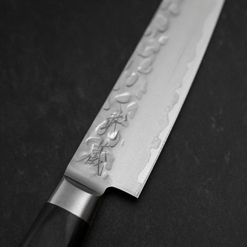 Petty AUS-8 Tsuchime Western Black Handle 135mm (5.3”)-[Musashi]-[Japanese-Kitchen-Knives]