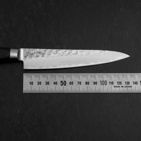 Petty AUS-8 Tsuchime Western Black Handle 135mm (5.3”)-[Musashi]-[Japanese-Kitchen-Knives]