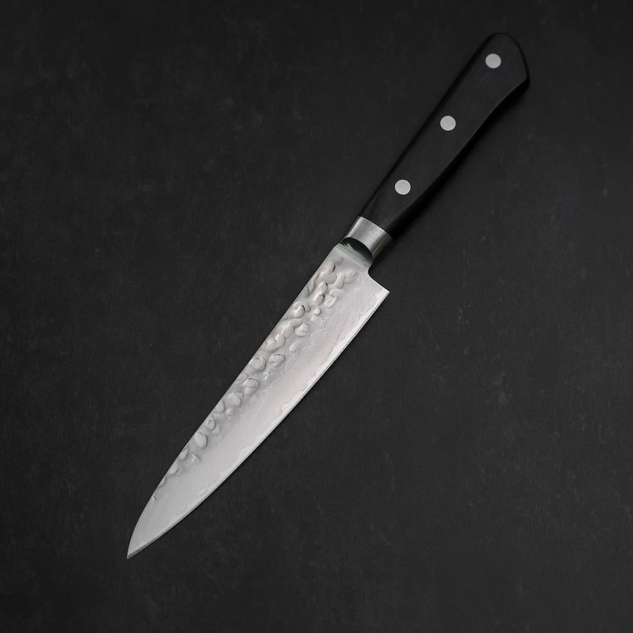 ペティ VG-10 槌目ダマスカス 洋風青柄 135mm – MUSASHI