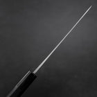 Petty Blue Steel #1 Kurouchi Chokin Auspicious Cloud-Sun Buffalo Ebony Handle 150mm (5.9”)-[Musashi]-[Japanese-Kitchen-Knives]