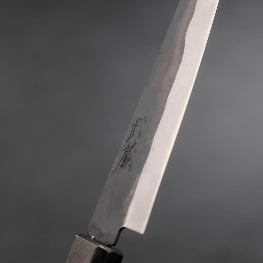 ペティ 青紙1号 ステンレス 黒錆 仕上げ ダークブルー漆柄 150mm – MUSASHI