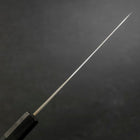 Petty Blue Steel #1 Stainless Clad Kurouchi Black Dark Blue Urushi Handle 150mm (5.9”)-[Musashi]-[Japanese-Kitchen-Knives]