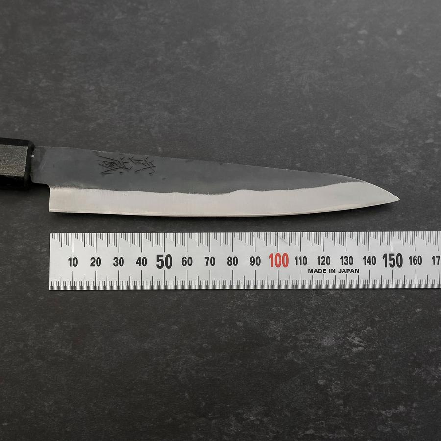 ペティ 青紙1号 ステンレス 黒錆 仕上げ ダークブルー漆柄 150mm – MUSASHI