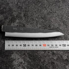 Petty Blue Steel #1 Stainless Clad Kurouchi Buffalo Ebony Handle 150mm (5.9”)-[Musashi]-[Japanese-Kitchen-Knives]