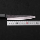 Petty Blue Steel #1 Stainless Clad Kurouchi Dark Blue Urushi Handle 150mm (5.9”)-[Musashi]-[Japanese-Kitchen-Knives]