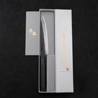 Petty Blue Steel #1 Stainless Clad Kurouchi Dark Blue Urushi Handle 150mm (5.9”)-[Musashi]-[Japanese-Kitchen-Knives]