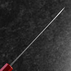 Petty Blue Steel #1 Stainless Clad Polished Red Black Urushi Handle 150mm-[Musashi]-[Japanese-Kitchen-Knives]