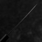 Petty Blue Steel #2 Kurouchi Buffalo Walnut Handle 135mm-[Musashi]-[Japanese-Kitchen-Knives]