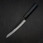 Petty Blue Steel #2 Kurouchi Dark Blue Urushi Handle 150mm (5.9”)-[Musashi]-[Japanese-Kitchen-Knives]