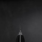 Petty Blue Steel #2 Kurouchi Dark Blue Urushi Handle 150mm (5.9”)-[Musashi]-[Japanese-Kitchen-Knives]