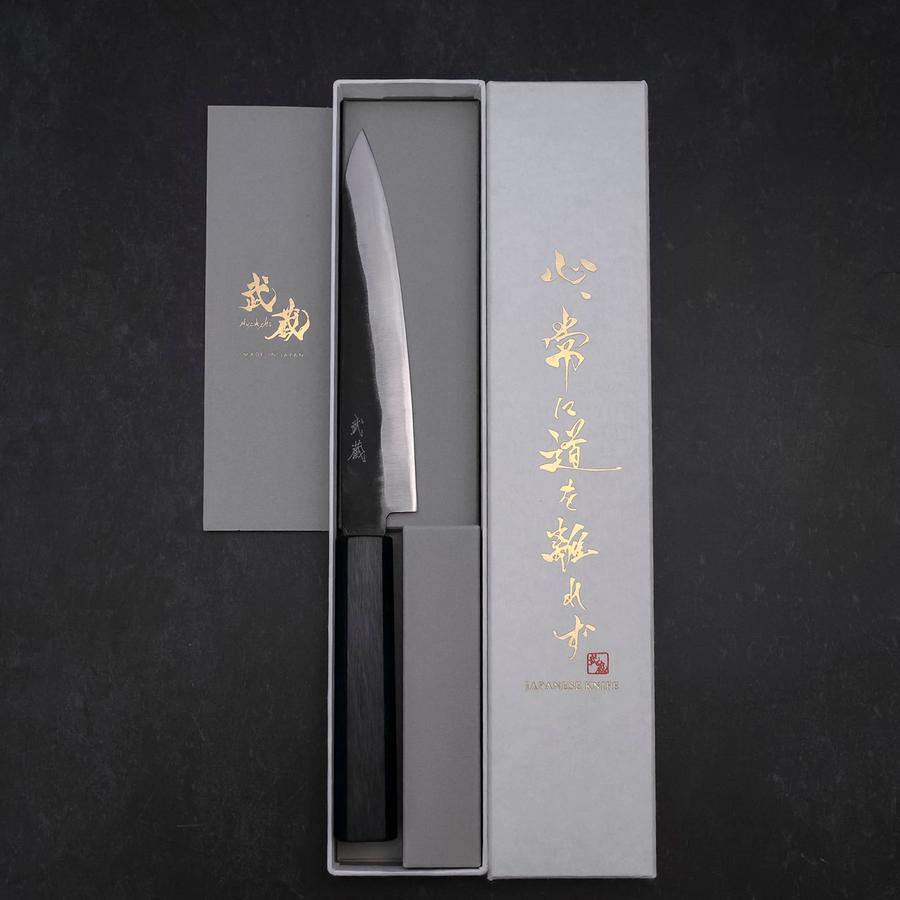 ペティ 青紙2号 黒打ち 漆塗りダークブルー柄 150mm – MUSASHI