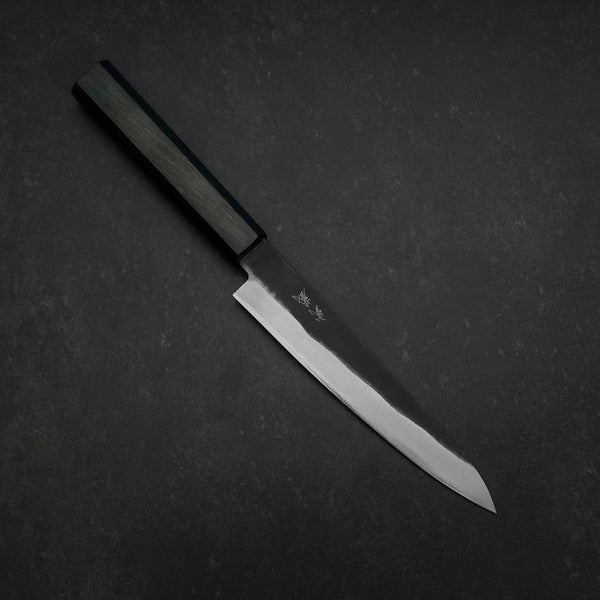 ペティ 青紙2号 黒打ち 漆塗りダークブルー柄 150mm – MUSASHI