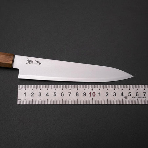Petty Blue Steel #2 Polished Olive Handle 150mm (5.9”)-[Musashi]-[Japanese-Kitchen-Knives]
