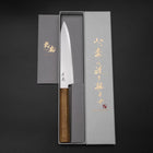 Petty Blue Steel #2 Polished Olive Handle 150mm (5.9”)-[Musashi]-[Japanese-Kitchen-Knives]