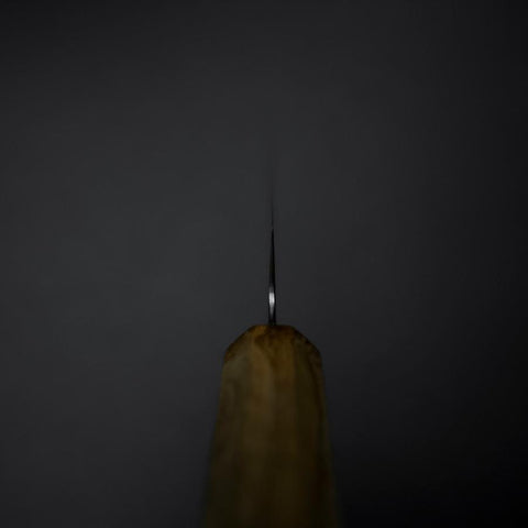 Petty Blue Steel #2 Polished Olive Handle 150mm-[Musashi]-[Japanese-Kitchen-Knives]