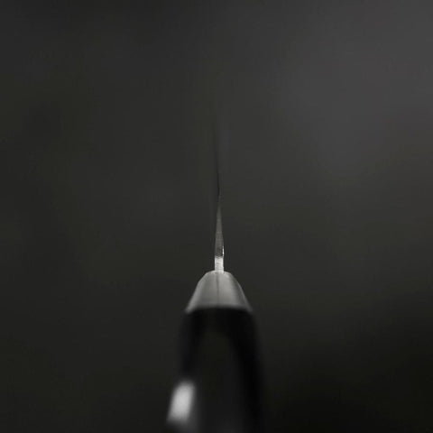 Petty Blue Steel #2 Tsuchime Stainless Clad Western Handle 135mm (5.3”)-[Musashi]-[Japanese-Kitchen-Knives]