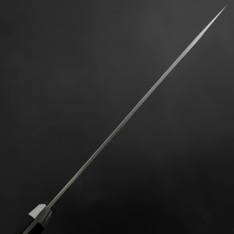 Petty Blue Steel #2 Tsuchime Stainless Clad Western Handle 135mm (5.3”)-[Musashi]-[Japanese-Kitchen-Knives]