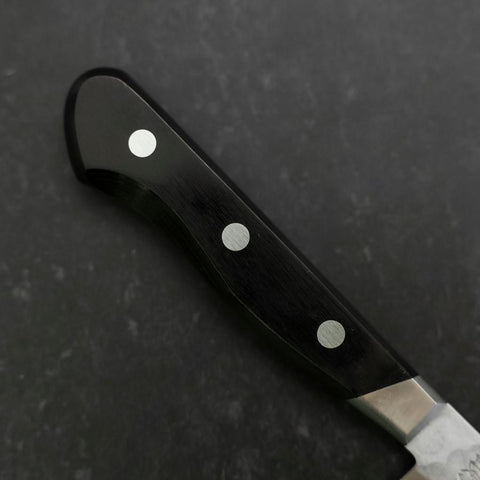 Petty Blue Steel #2 Tsuchime Stainless Clad Western Handle 135mm (5.3”)-[Musashi]-[Japanese-Kitchen-Knives]