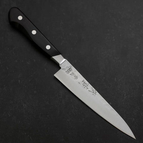 Petty Blue Steel #2 Tsuchime Stainless Clad Western Handle 135mm (5.3”)-[Musashi]-[Japanese-Kitchen-Knives]