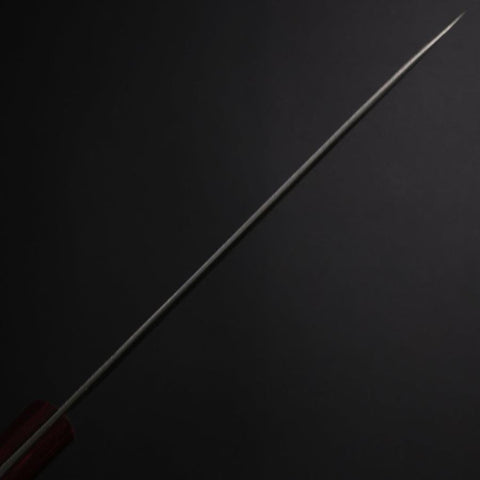 Petty Blue Super Nashiji Red Western Handle 150mm (5.9”)-[Musashi]-[Japanese-Kitchen-Knives]
