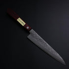 Petty Blue Super Nashiji Red Western Handle 150mm (5.9”)-[Musashi]-[Japanese-Kitchen-Knives]