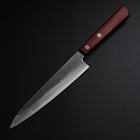 Petty Blue Super Nashiji Red Western Handle 150mm-[Musashi]-[Japanese-Kitchen-Knives]