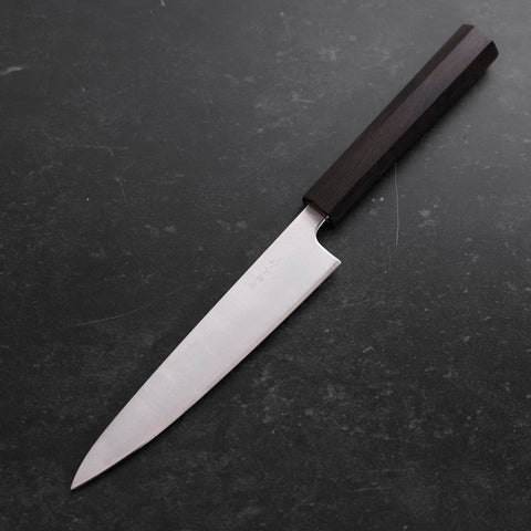 Petty Blue Super Polished Ebony Handle 150mm (5.9”)-[Musashi]-[Japanese-Kitchen-Knives]