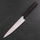 Petty Blue Super Polished Ebony Handle 150mm (5.9”)-[Musashi]-[Japanese-Kitchen-Knives]