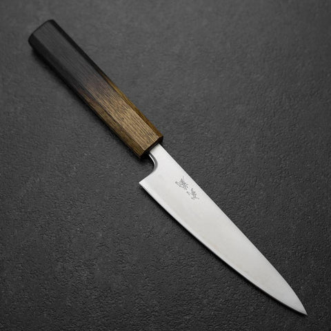 Petty Blue Super Polished Yaki Urushi Handle 135mm (5.3”)-[Musashi]-[Japanese-Kitchen-Knives]