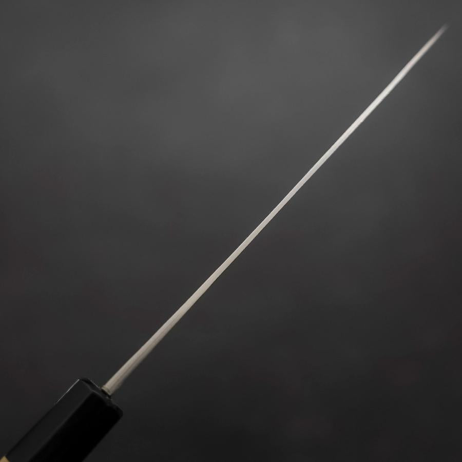 Petty Blue Steel #1 Stainless Clad Kurouchi Buffalo Magnolia Handle 150mm-[Musashi]-[Japanese-Kitchen-Knives]