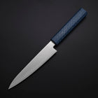 Petty Chromax Polished Blue Urushi Handle 150mm (5.9”)-[Musashi]-[Japanese-Kitchen-Knives]